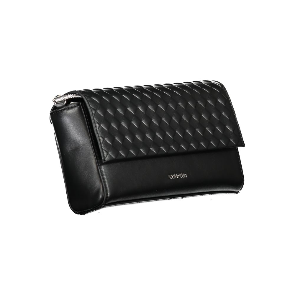 Calvin Klein "Black Polyester Women Shoulder Bag"