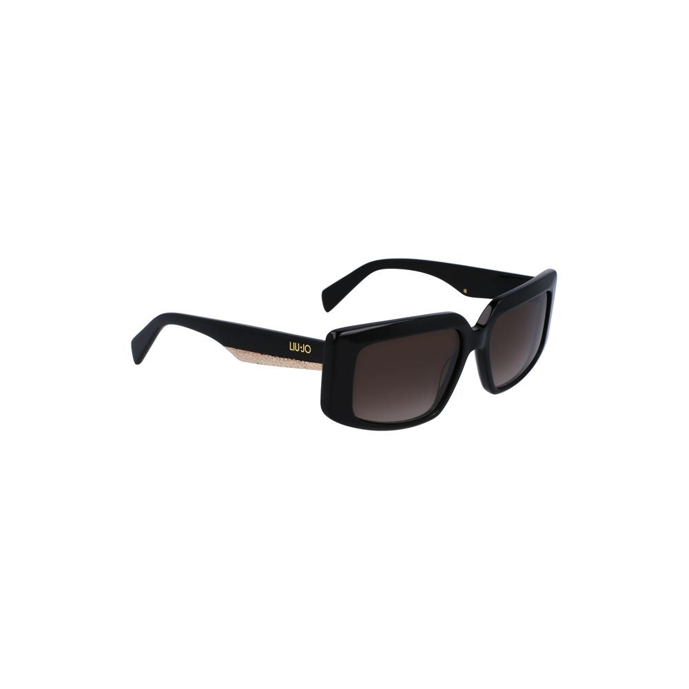 Liu Jo Black Acetate Women Sunglasses