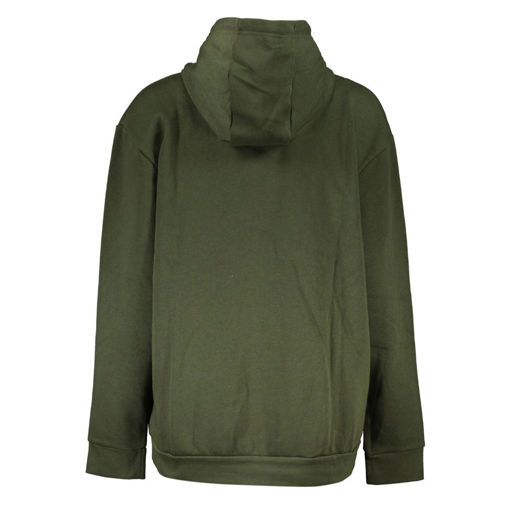Cavalli Class Green Cotton Sweatshirt Cavalli Class
