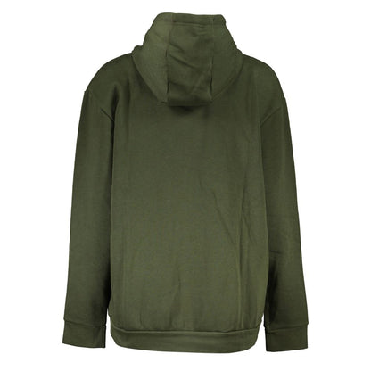 Cavalli Class Green Cotton Sweatshirt Cavalli Class