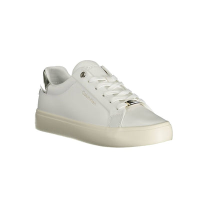 Calvin Klein Bianco Pelle Women Sneaker