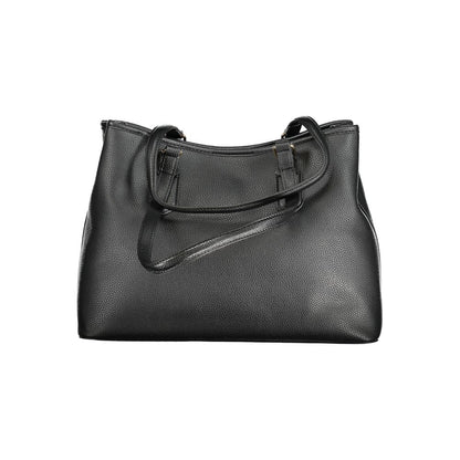 Mario Valentino Black Polyurethane Women Handbag