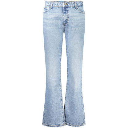 Guess Jeans Blue Cotton Straight-Leg Jeans Guess Jeans