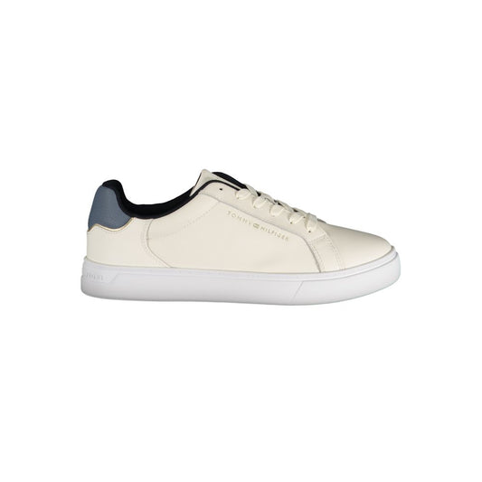 Tommy Hilfiger Beige Polyester Athletic Sneakers