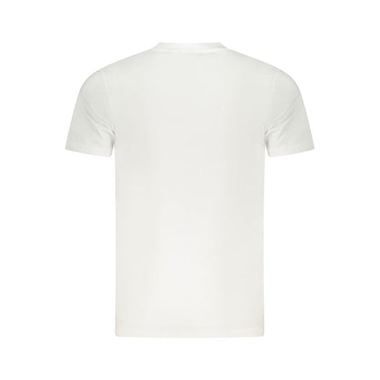 Cavalli Class Bianco Cotton Men T-Shirt