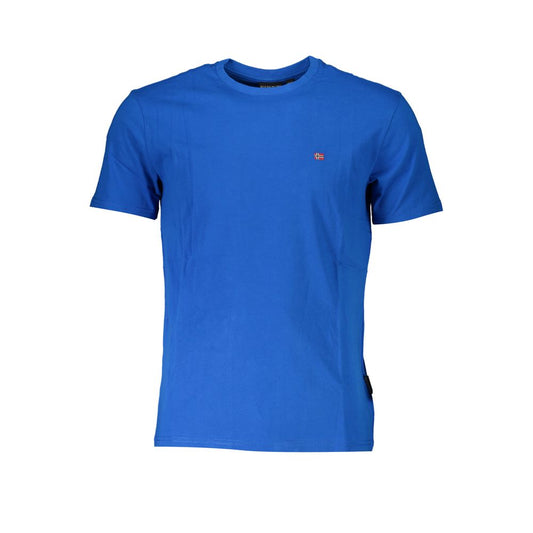 Napapijri Blu Cotton Men T-Shirt