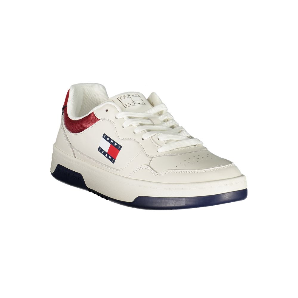 Tommy Hilfiger Bianco Polyurethane Men's Sneaker