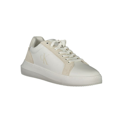 Calvin Klein White Polyurethane Men Sneaker