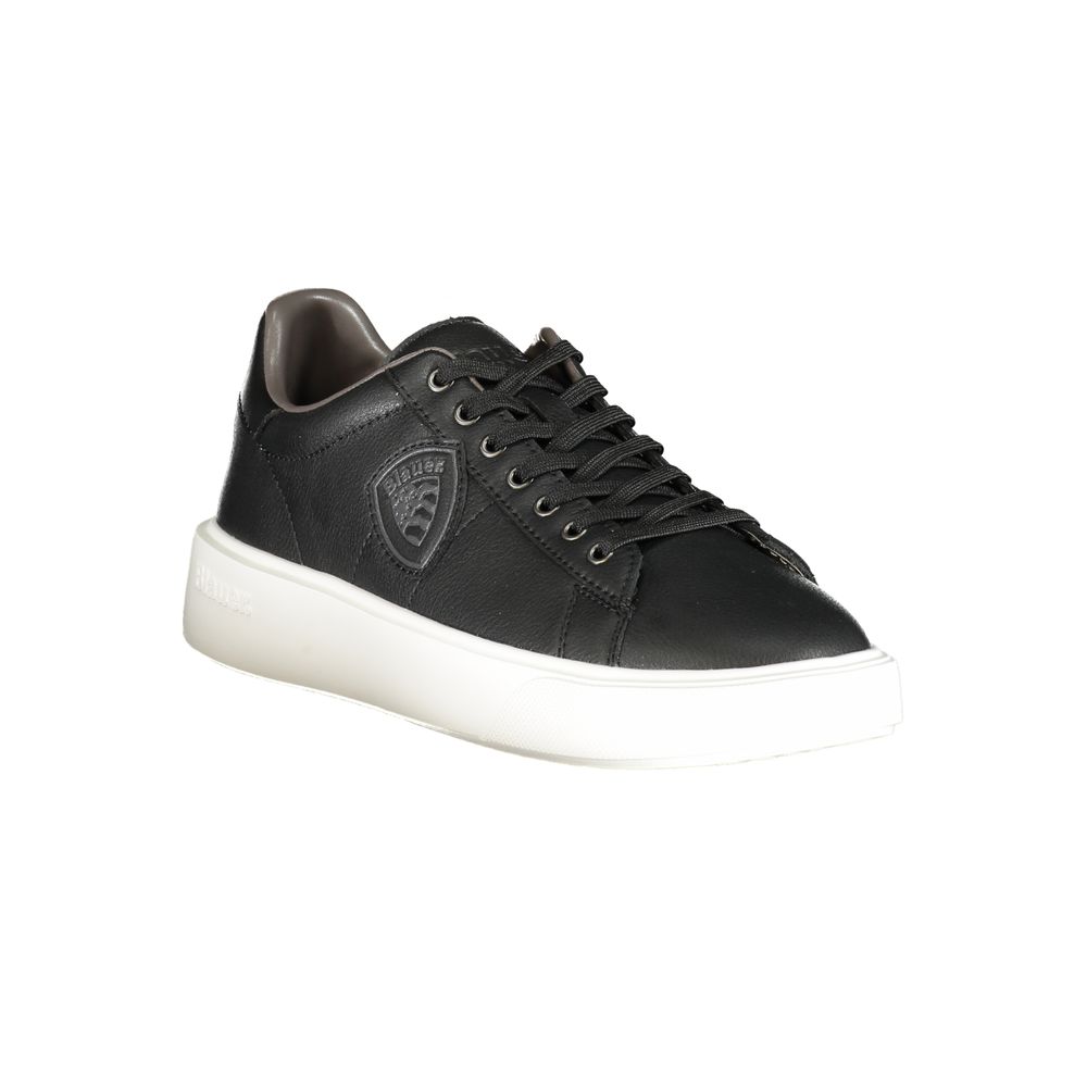 Blauer Black Polyurethane Men's Sneaker