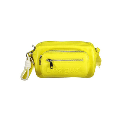 Desigual Giallo Poliuretano Women Handbag
