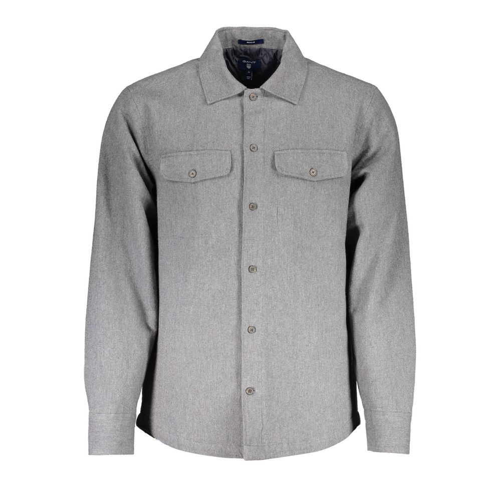 Gant Grigio Cotton Men Shirt