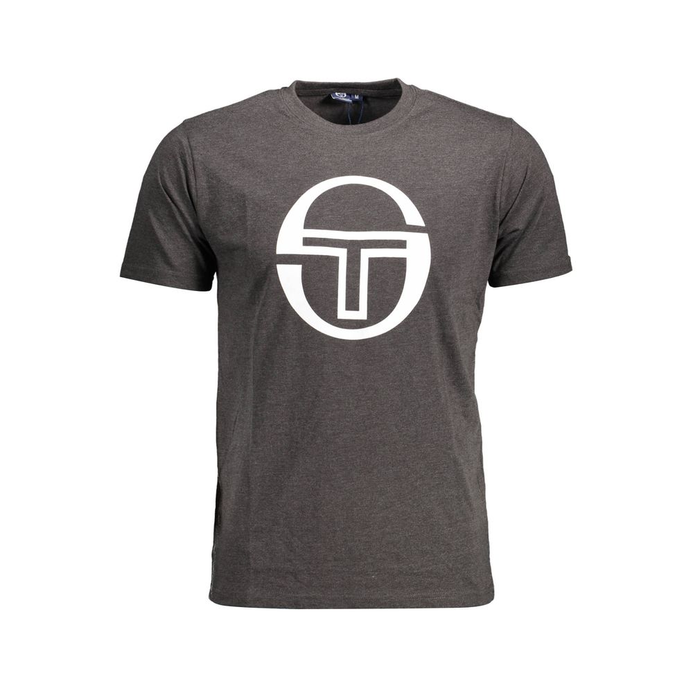 Sergio Tacchini Grigio Cotton Men T-Shirt