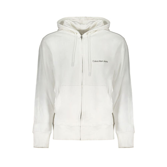 Calvin Klein White Cotton Men's Sweatshirt
