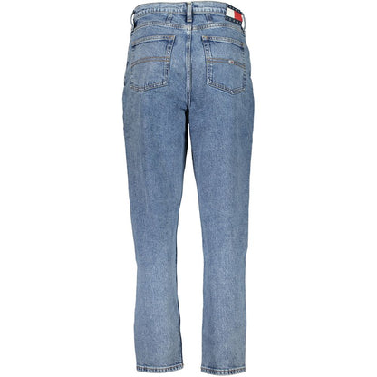 Tommy Hilfiger Blue Cotton Mom Jeans Tommy Hilfiger