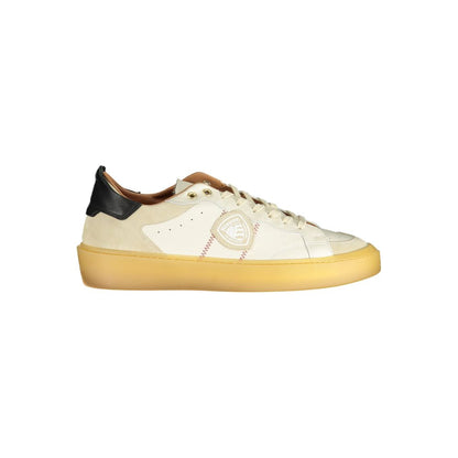 Blauer White Leather Men Sneaker 1728,67403481248,Blauer,EU40/US7,EU41/US8,EU42/US9,EU43/US10,EU44/US11,EU45/US12,Low Tops - Sneakers - Shoes,Men,New with tags,Shoes,Sneakers - Shoes,White