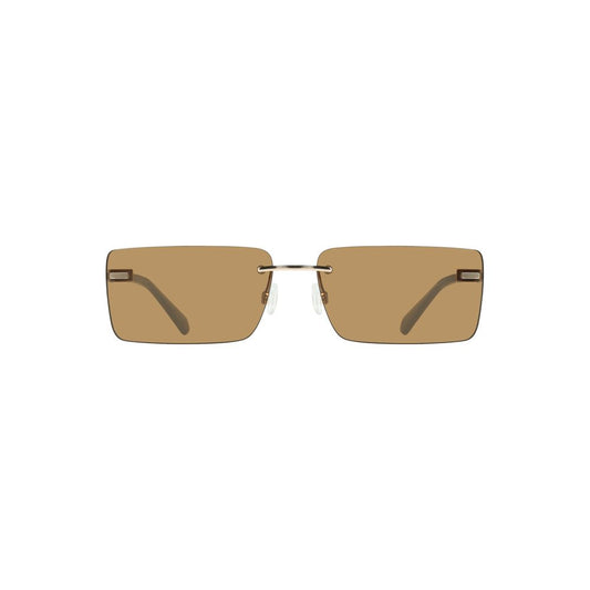 Calvin Klein Beige Metal Women Sunglasses