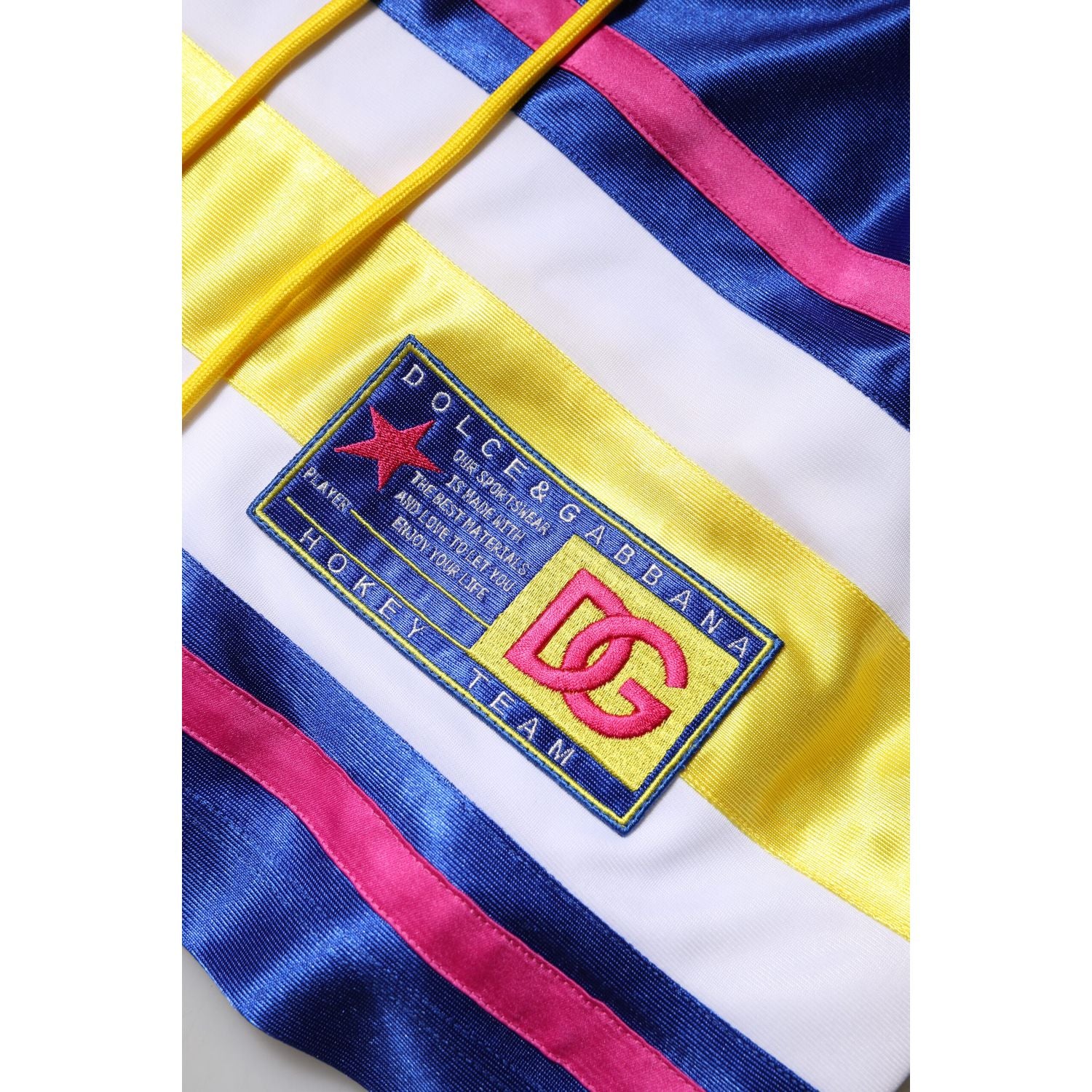 Dolce & Gabbana Multicolor Polyester Long Sleeves V-Neck Top