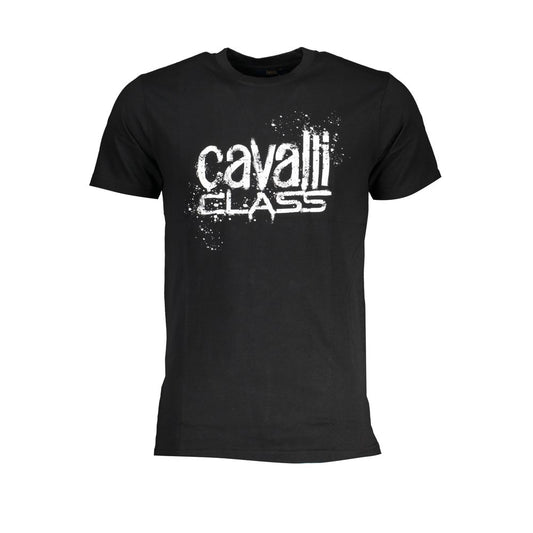 Cavalli Class Black Cotton Men's T-Shirt
