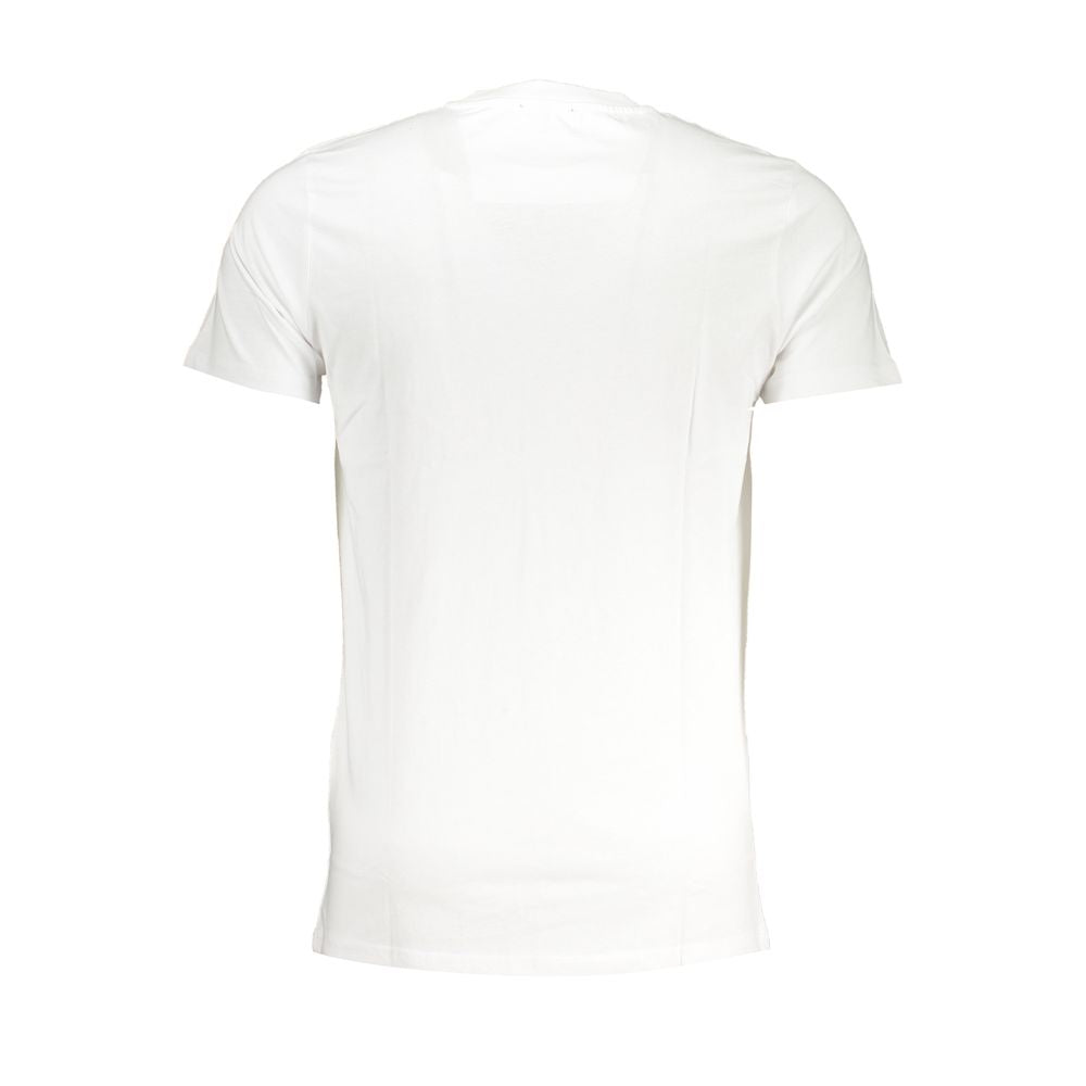 Cavalli Class Bianco Cotton Men T-Shirt
