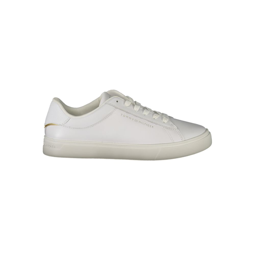 Tommy Hilfiger Bianco Polyurethane Women Sneaker