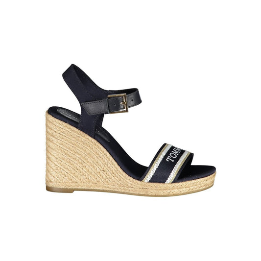 Tommy Hilfiger Blue Polyester Wedge Sandals