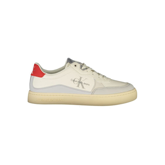 Calvin Klein White Polyurethane Men Sneaker
