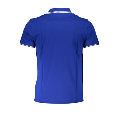 Harmont & Blaine Blu Cotton Men Polo Shirt