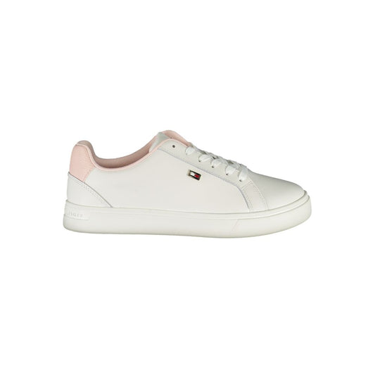 Tommy Hilfiger White Leather Women Sneaker
