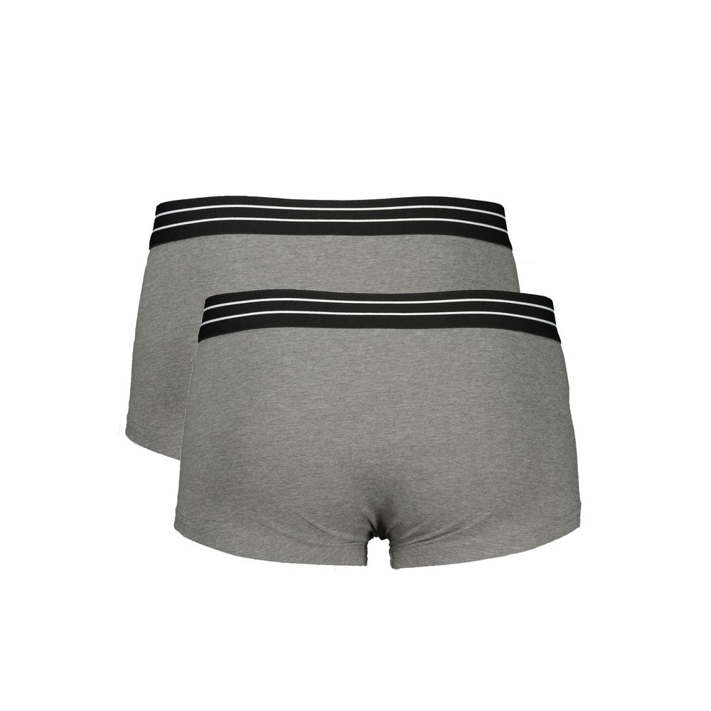 Cavalli Class Gray Cotton Boxers Cavalli Class