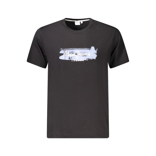 Pepe Jeans Black Cotton Men's T-Shirt