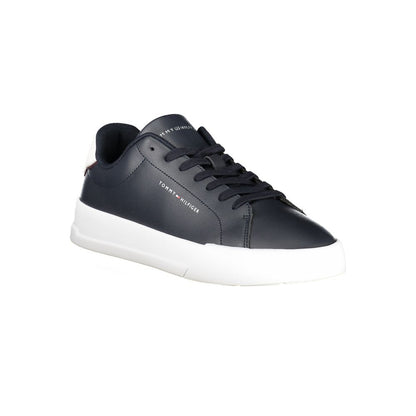 Tommy Hilfiger Blue Leather Men Sneaker 1728,67403481248,Athletic - Sneakers - Shoes,Blue,EU40/US7,EU41/US8,EU42/US9,EU43/US10,EU44/US11,EU45/US12,EU46,Men,New with tags,Shoes,Sneakers - Shoes,Tommy Hilfiger