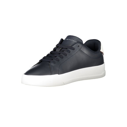 Tommy Hilfiger Blue Leather Men Sneaker 1728,67403481248,Athletic - Sneakers - Shoes,Blue,EU40/US7,EU41/US8,EU42/US9,EU43/US10,EU44/US11,EU45/US12,EU46,Men,New with tags,Shoes,Sneakers - Shoes,Tommy Hilfiger