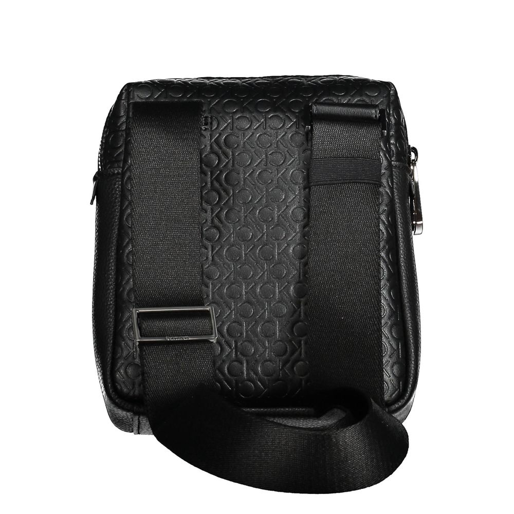 Calvin Klein Black Polyurethane Men Shoulder Bag