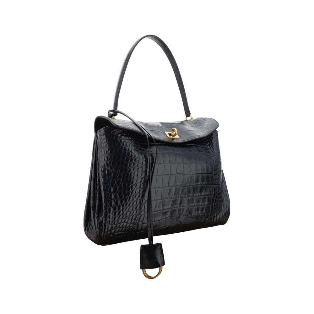 Balenciaga Black Calf Leather Bos Taurus Handbag Balenciaga