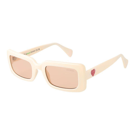 Guess Beige Plastic Sunglasses Guess