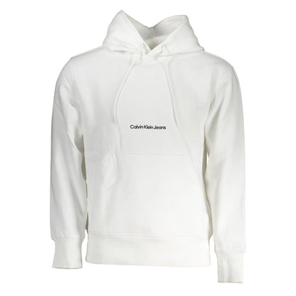 Calvin Klein White Cotton Men's Sweatshirt