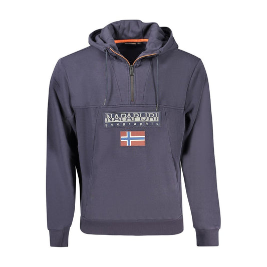 Napapijri Blue Cotton Men's Hoodie
