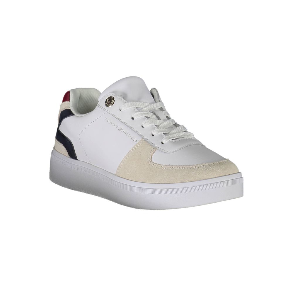 Tommy Hilfiger White Polyester Women Sneaker Tommy Hilfiger