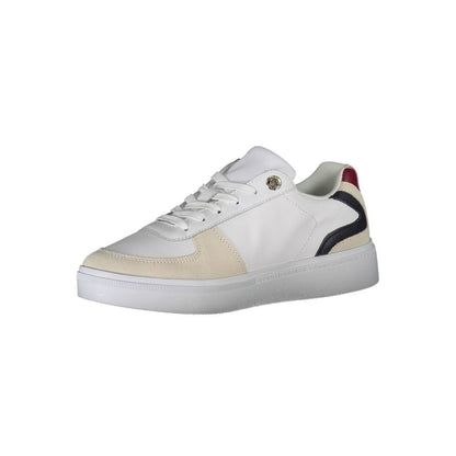 Tommy Hilfiger White Polyester Women Sneaker Tommy Hilfiger