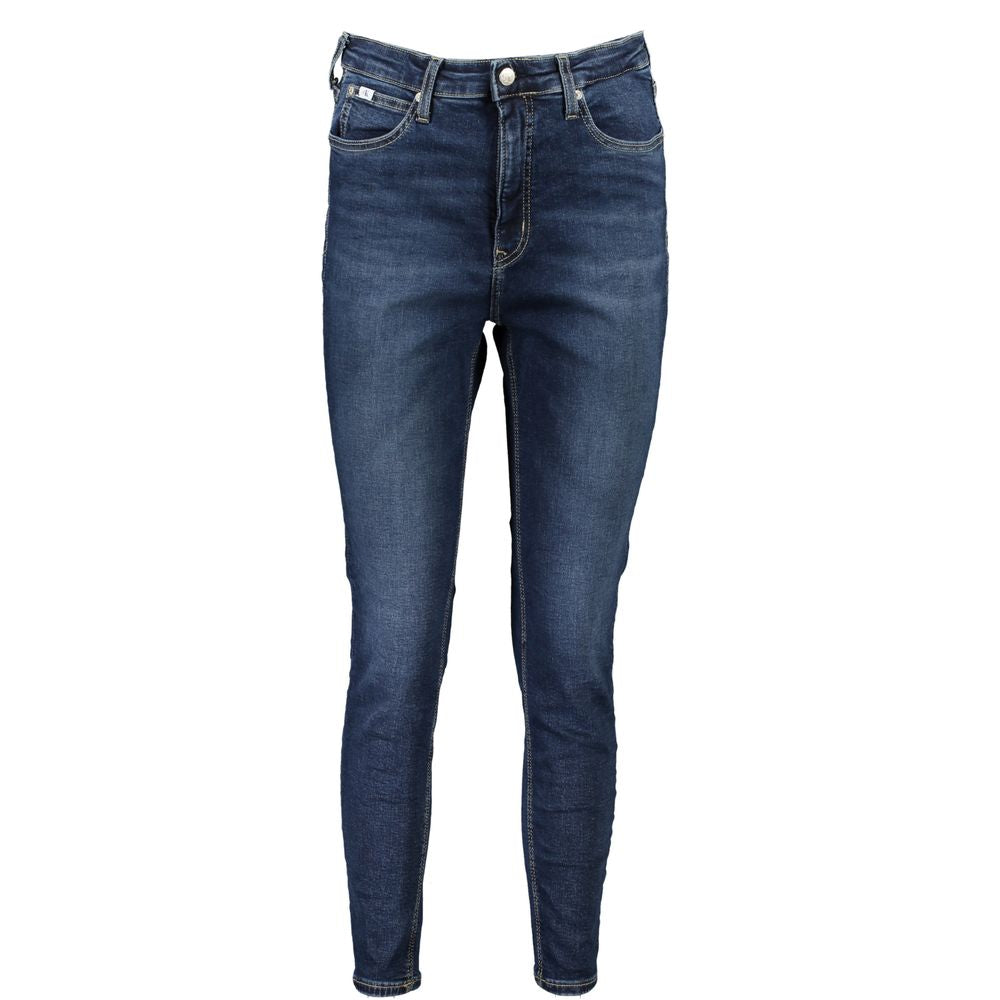 Calvin Klein Blue Cotton Skinny Jeans Calvin Klein