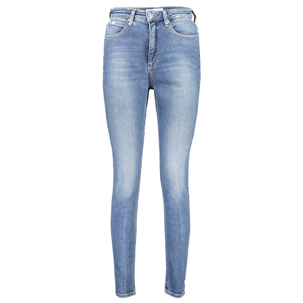 Calvin Klein Blue Cotton Skinny Jeans Calvin Klein
