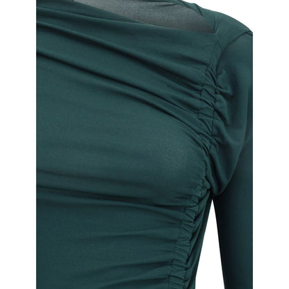 Ferragamo Bicolor Viscose Casual Dress