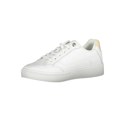 Tommy Hilfiger White Leather Women Sneaker Tommy Hilfiger