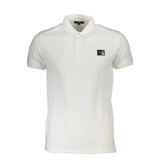 Cavalli Class White Cotton Men's Polo Shirt Cavalli Class