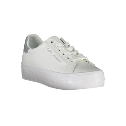Calvin Klein White Leather Women Sneaker
