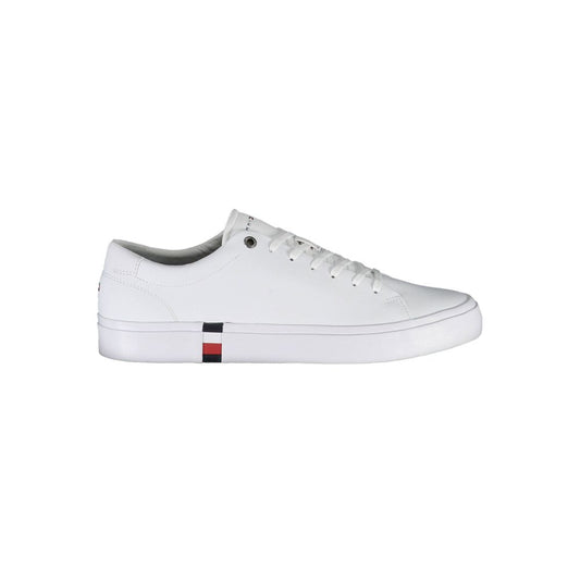 Tommy Hilfiger White Leather Men Sneaker