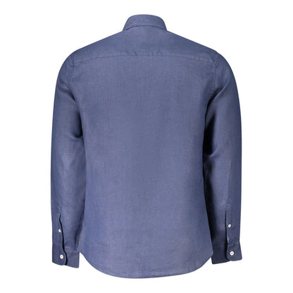 North Sails Blu Linen Men Shirt