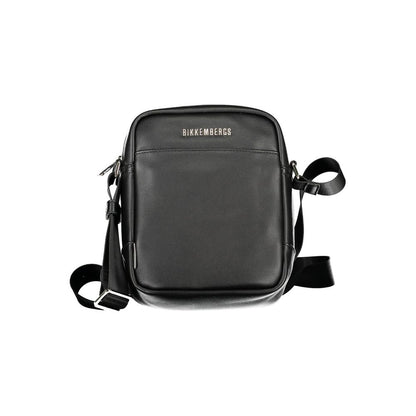 Bikkembergs Black Polyurethane Men's Shoulder Bag Bikkembergs