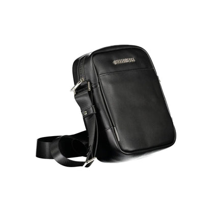 Bikkembergs Black Polyurethane Men's Shoulder Bag Bikkembergs