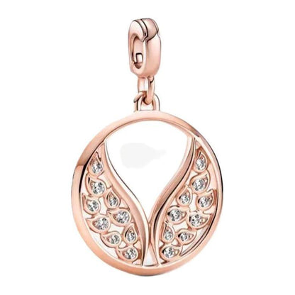 PANDORA CHARMS Mod. BURNING WINGS MEDALLION PANDORA